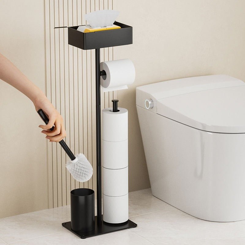 Porta scopino WC pavimento - design moderno bagno elegante