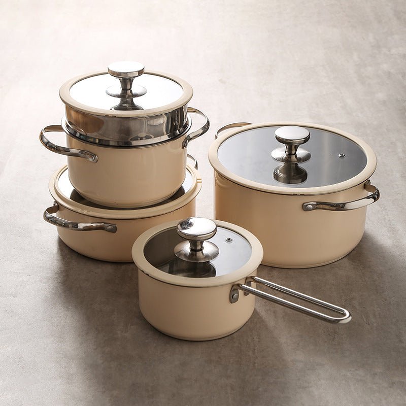 Set pentole zuppa acciaio 304 - 4 pezzi cucina professionale