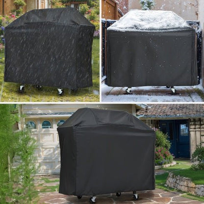 Barbecue a gas 3 bruciatori vista laterale acciaio inox