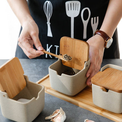 Scatola spezie forma conchiglia - ceramica di qualità superiore