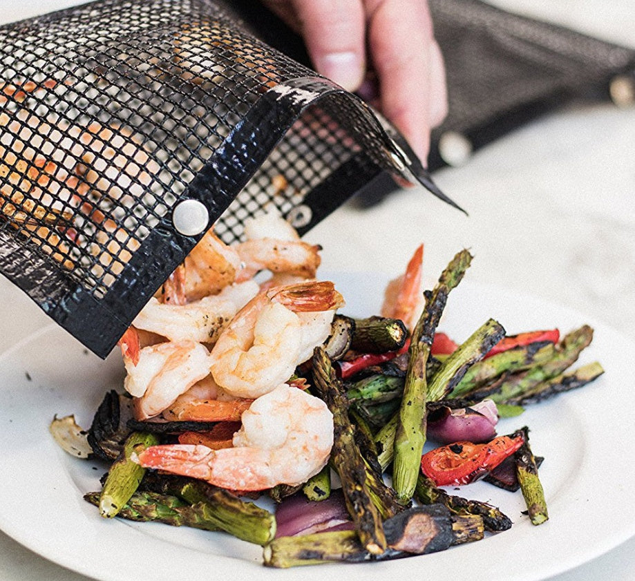 Grill Mesh Bag Riutilizzabile – Borsa Antiaderente per BBQ, Cottura Facile e Senza Sporco