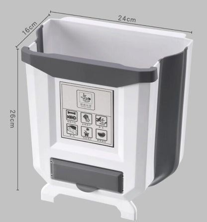 Wall basket pieghevole - Cestino cucina organizzazione moderna