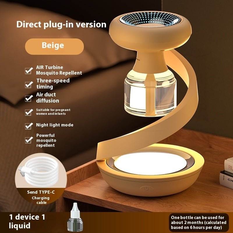 Lampada repellente zanzare due funzioni spirale elettrica