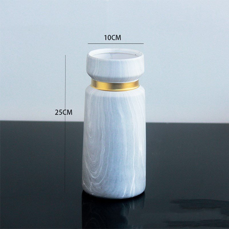 Confezione vaso ceramica - marmorizzato moderno per casa
