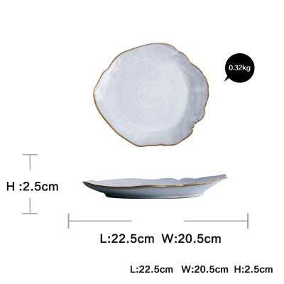 Stoviglie design moderno - ceramica forme asimmetriche
