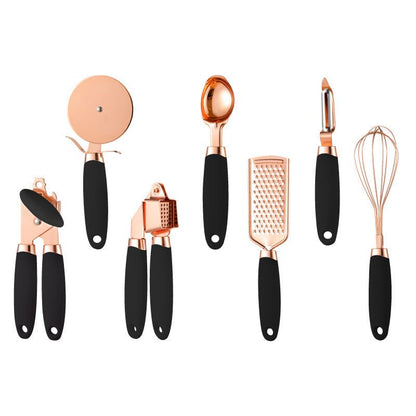 Set utensili cucina rame completo - tutti gli accessori inclusi
