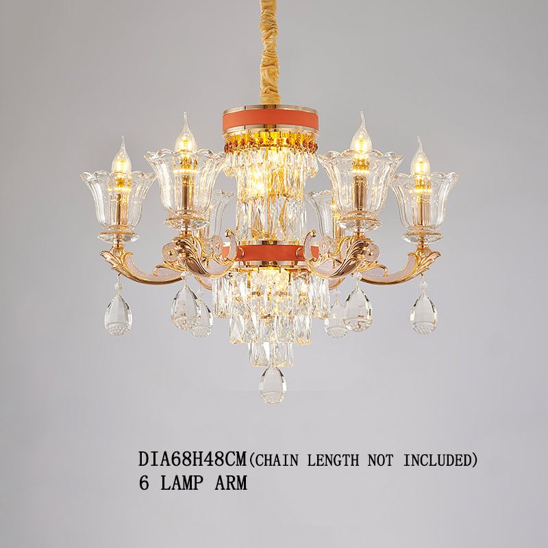 Cristalli lampadario riflessi - giochi di luce spettacolari