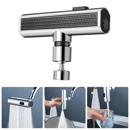 Rubinetto da cucina cascata con uscita splash proof e ugello rotante