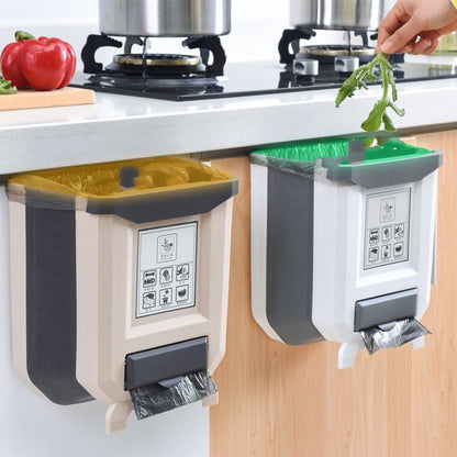 Cestino parete cucina - Pieghevole design elegante pratico