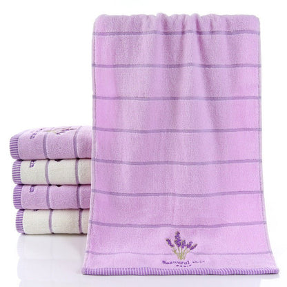Cotton face towel - Asciugamano viso ricamato moderno