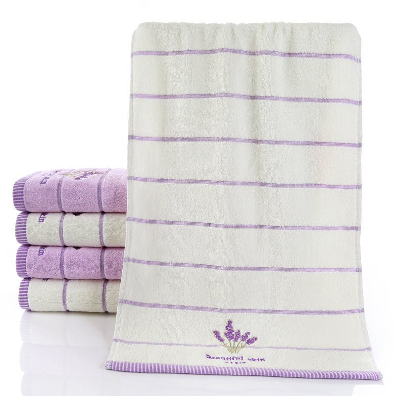 Face towel ricamato - Asciugamano cotone 32 fili