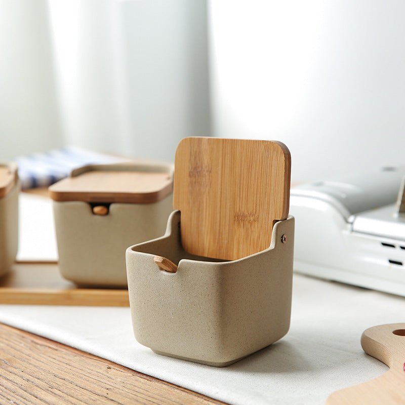 Porta spezie ceramica conchiglia - organizzazione cucina moderna