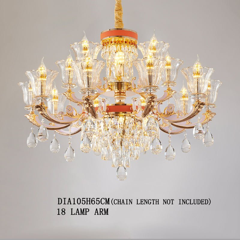 Lampadario cristallo moderno - design contemporaneo raffinato