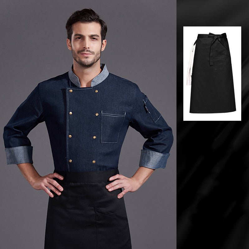 Abbigliamento cuoco denim - divisa ristorante di lusso
