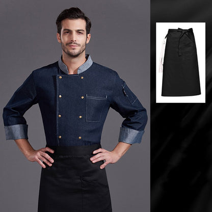 Abbigliamento cuoco denim - divisa ristorante di lusso