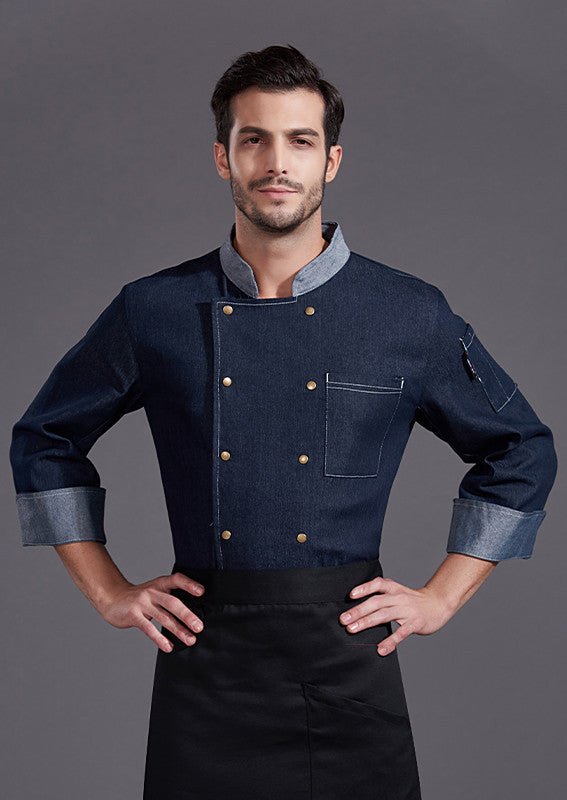 Divisa professionale chef - denim resistente e confortevole