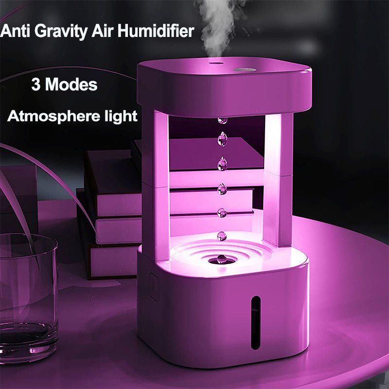 Nebulizzatore creativo a goccia d'acqua con serbatoio da 580ml, vista laterale del prodotto