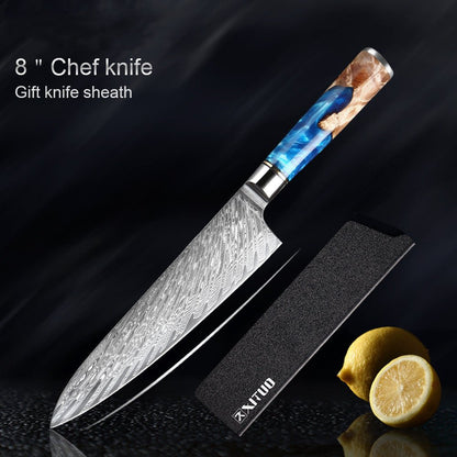 Damascus blade artigianale - Coltello vestito raffinato