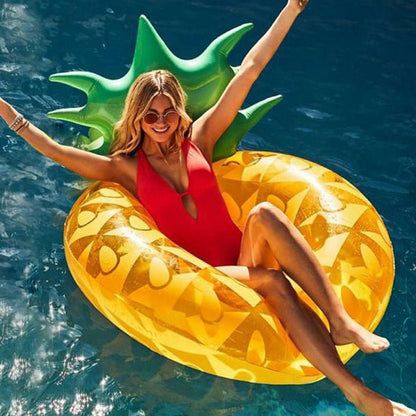 Giocattolo gonfiabile ananas piscina materasso aria estivo