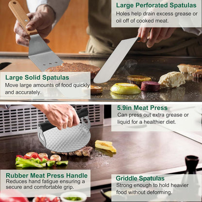 Kit griglia professionale - Utensili BBQ durevoli