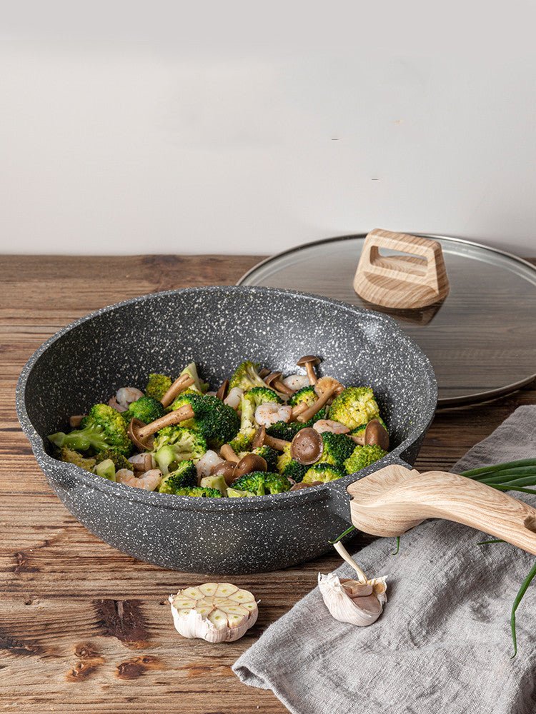 Padella cucina fornello - acciaio inox resistente calore