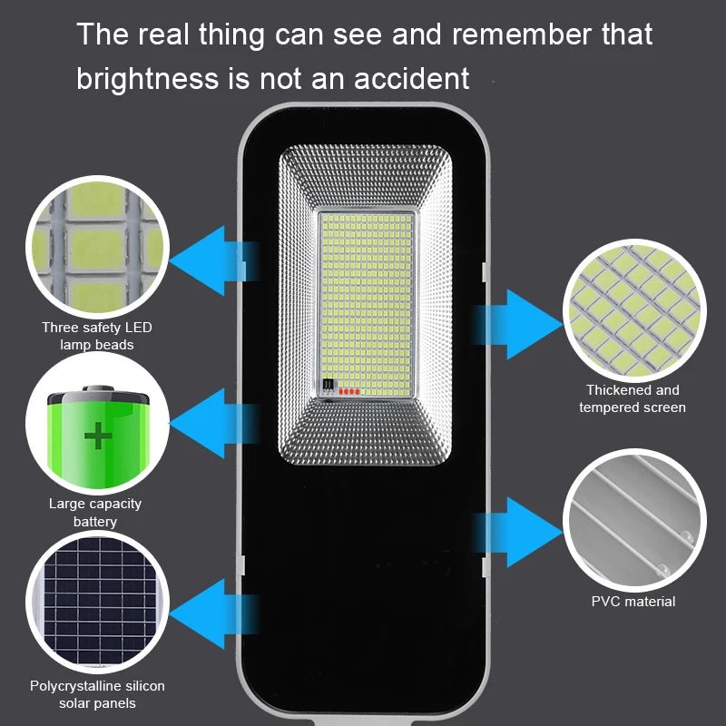 Illuminazione stradale solare impermeabile installazione esterno