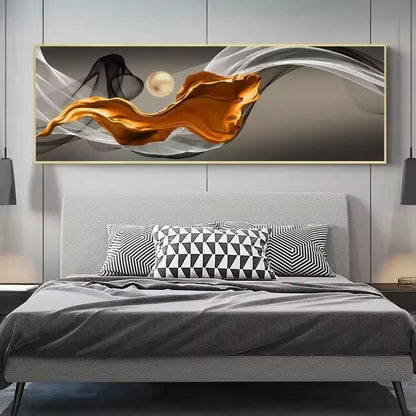 Quadro città di notte - illuminazione urbana su tela artistica