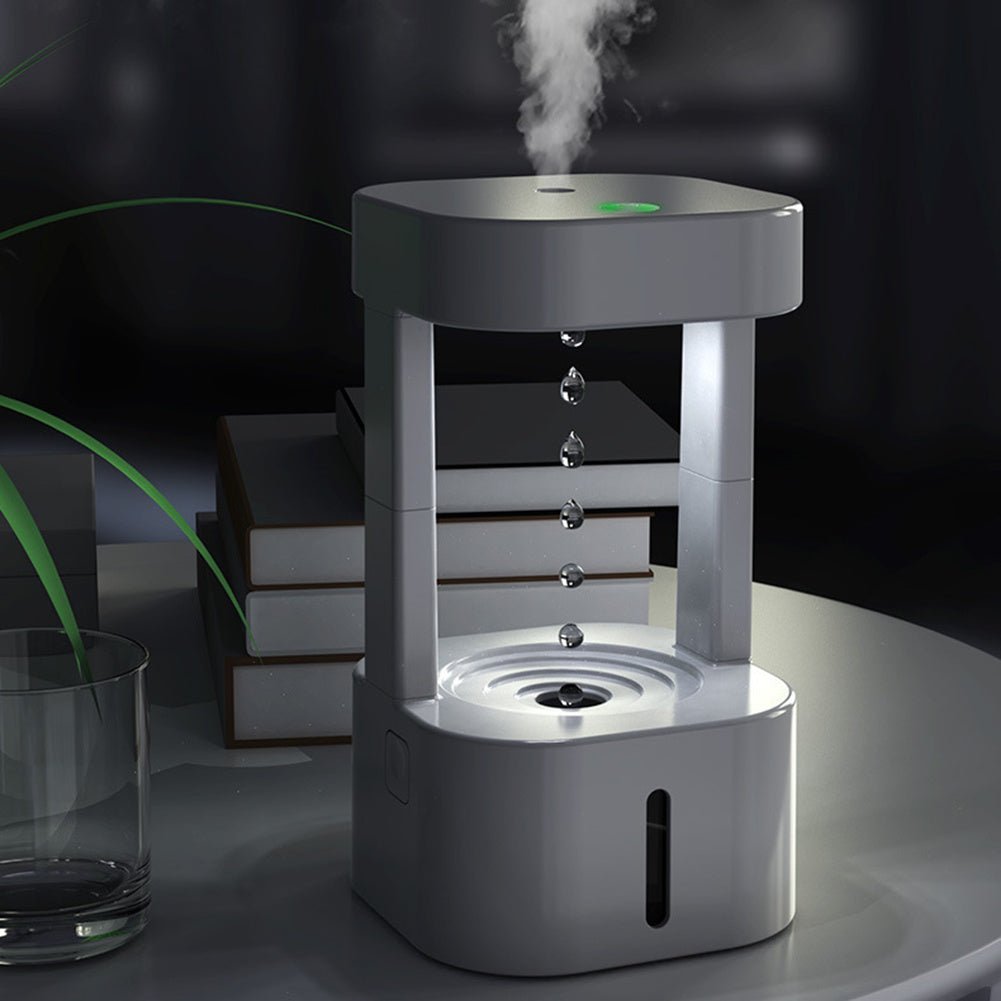 Nebulizzatore silenzioso antigravità con serbatoio 580ml, vista frontale del dispositivo innovativo