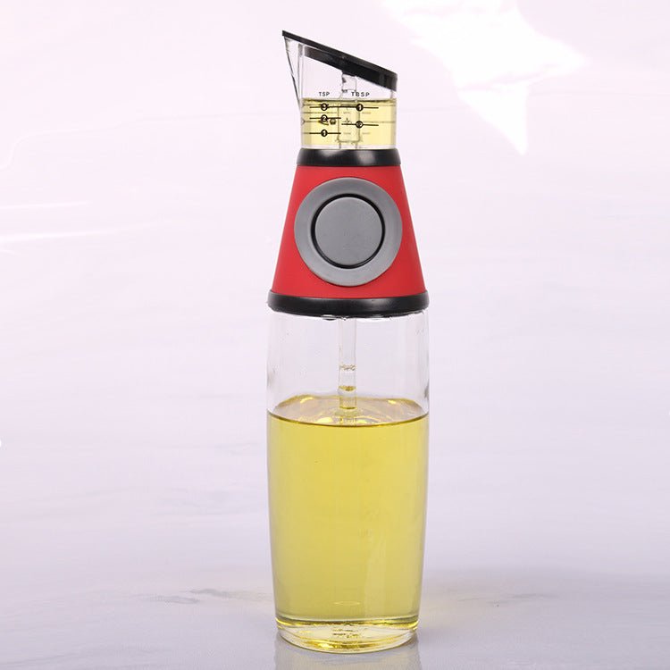 Bottiglia vetro cucina - 500ml misurabile olio condimenti