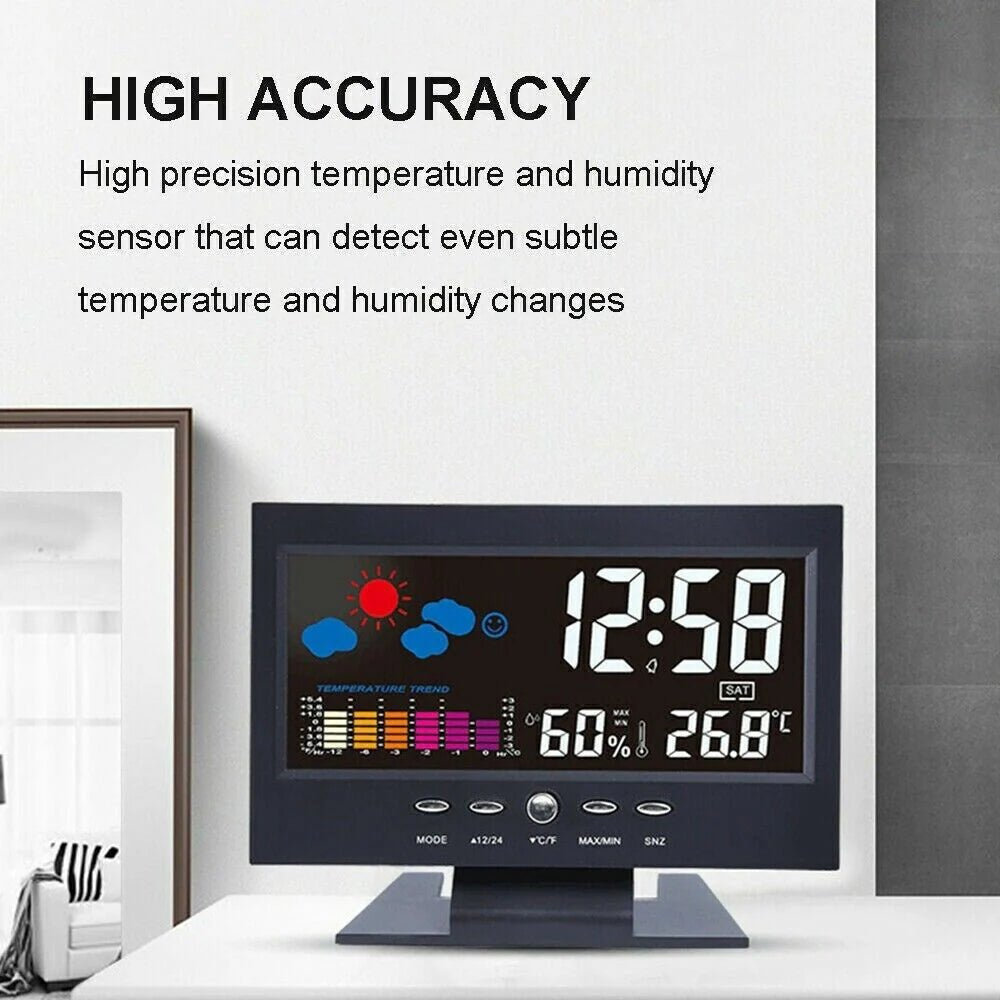 Sveglia digitale a LED completa di tutte le funzioni per uso quotidiano