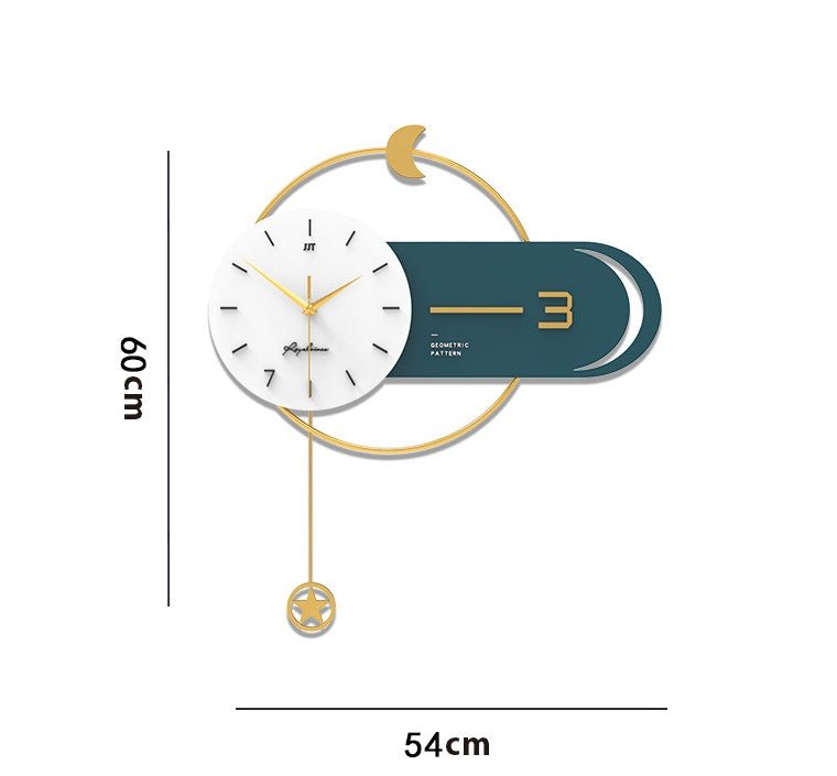 Orologio da parete luminoso - design lusso per interni