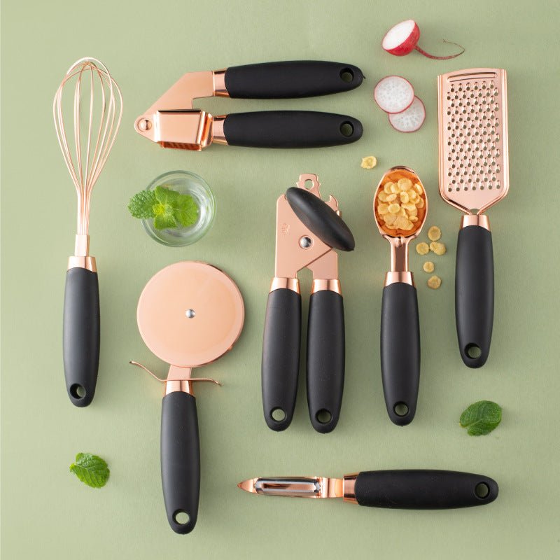 Set pelapatate cucina placcatura rame - gadget casa premium