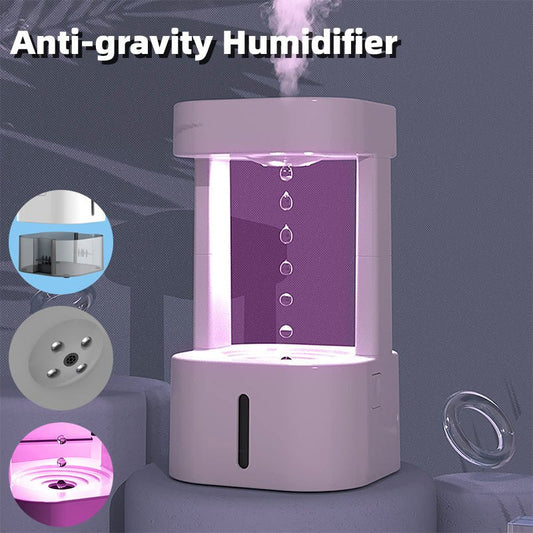 Umidificatore antigravità creativo a goccia d'acqua con effetto levitazione, design moderno per casa e ufficio