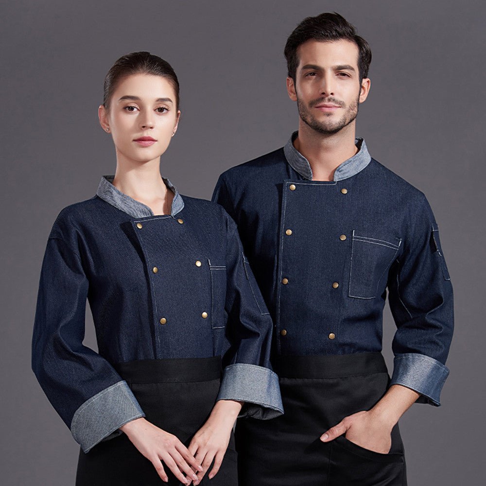 Abbigliamento chef denim - divisa lavoro alta qualità ristorante