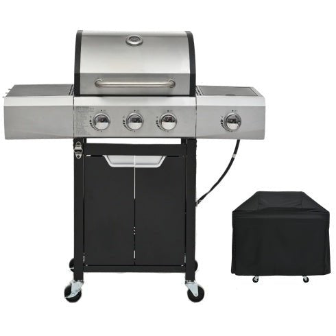 Barbecue a gas completo accessori griglia campeggio esterno