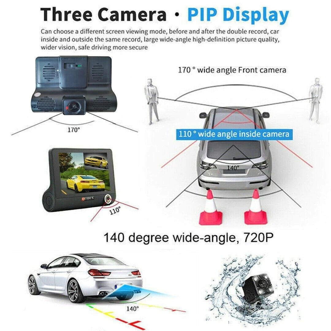 Telecamera DVR auto 1080P visione notturna registrazione buio