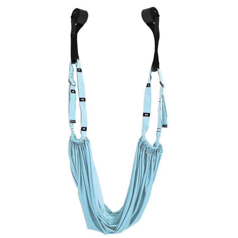 cintura yoga corda invertita stretching esercizi vita anca