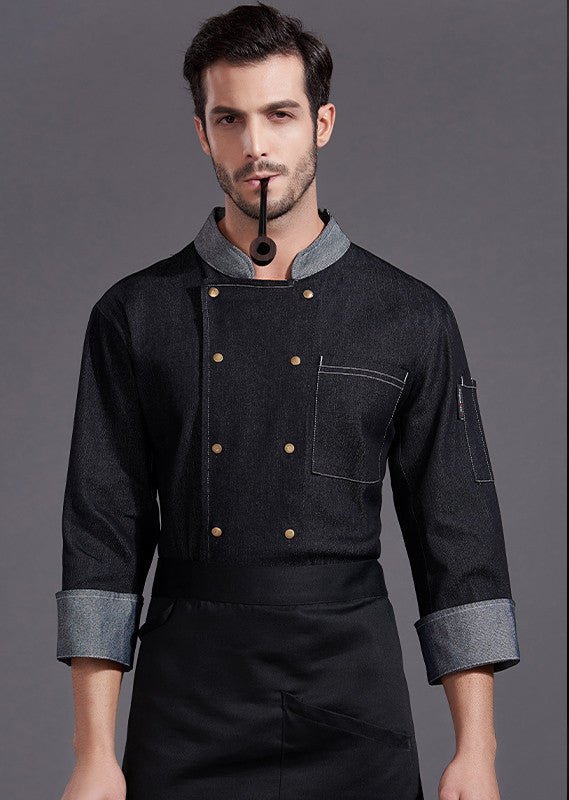 Uniforme chef denim - vestiti lavoro capo cucina