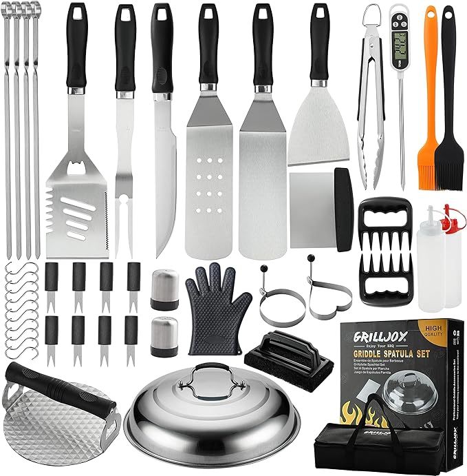  Utensili BBQ acciaio - Set accessori griglia moderni