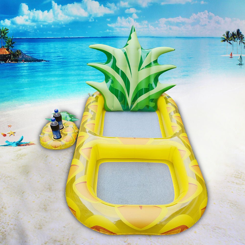 Galleggiante ananas gonfiabile piscina relax estate