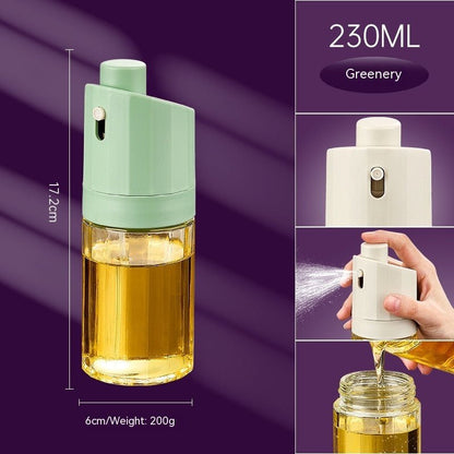 Confezione bottiglia olio vetro - set completo cucina