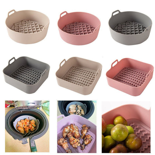 Sostituzione del contenitore in silicone per friggitrice ad aria con i rivestimenti in carta da forno. Non è più necessario pulire il cestello dopo l'uso della friggitrice ad aria. Friggitrici ad aria sicura per alimenti, accessori per forno.
