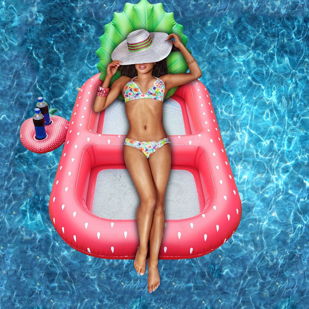 Materasso gonfiabile ananas galleggiante piscina estate divertimento