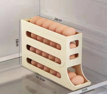 Frigorifero organizzatore uova installato - vista laterale