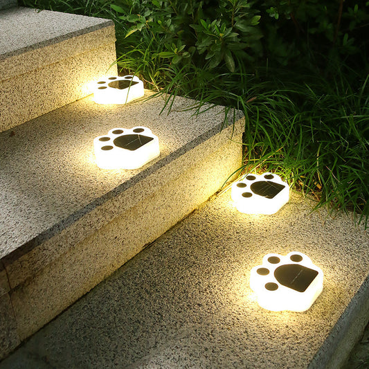 Esterno Luce Solare HA CONDOTTO LA Luce Solare Del Prato Giardino Luci Paesaggio Solare Sveglio Orso Zampa Luce Adatto Per Passi Da Parete