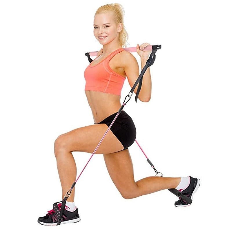 Bastoncini fitness elastici 11 pezzi set completo donna palestra

