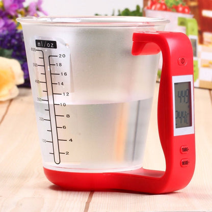 Elettronica da cucina con misurino da 1 kg, bilancia per bilancia alimenti liquidi, bilancia per latte e caffè