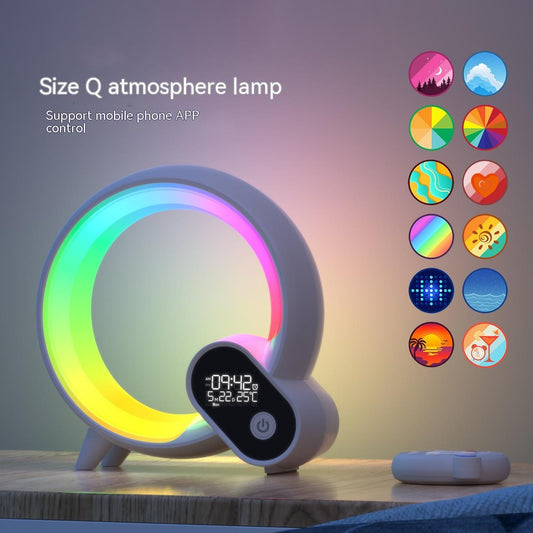 Sveglia analogica display digitale - Bluetooth luce colorata