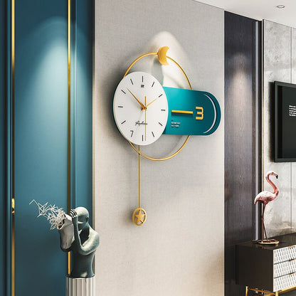 Orologio da parete moderno e semplice, decorazione per la casa, orologio da parete luminoso e di lusso