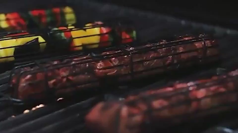 VIDEO Barbecue support qualità - Supporto legno rete funzionale
